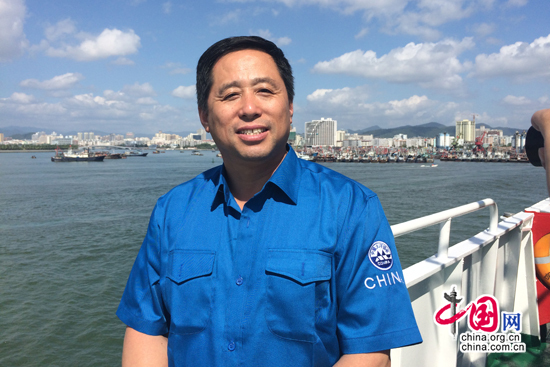 ，“大洋一号”船船长曹业政接受中国网记者专访