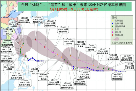 三台风共舞太平洋 海洋六号启动紧急预案